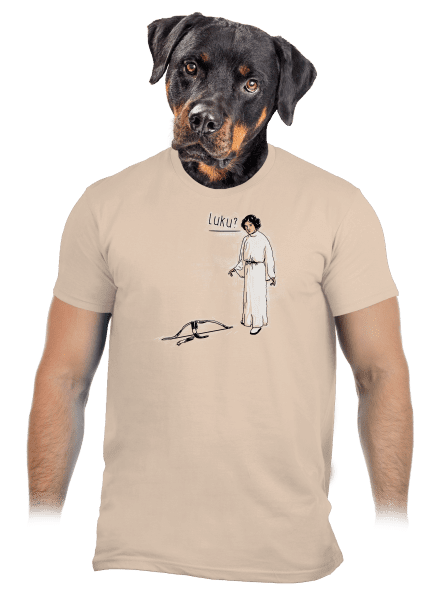 Luke a Leia pánske tričko Sand
