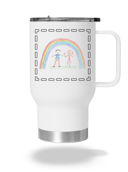 Detské kresby - Nahraj vlastnú termohrnček White