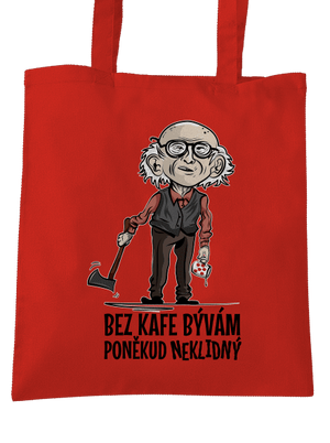Neklidný bez kafe taška Bright Red