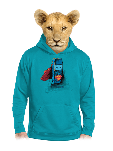 Mobil z ocele detská mikina klokanka Hawaiian Blue