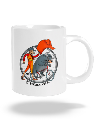 Cyklistický horoskop: Býk veľký hrnček White