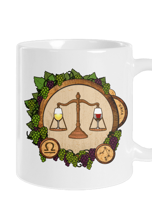 Vínny horoskop: Váha klasický hrnček White