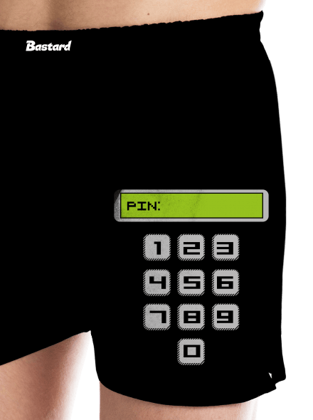 PIN pánske trenky Black