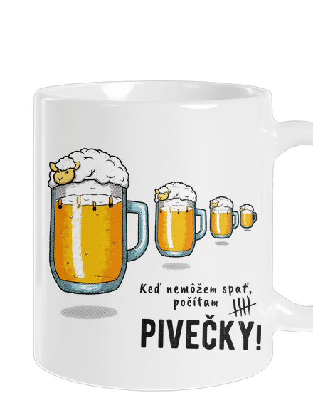 Pivečka klasický hrnček White
