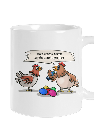Sliepka pred Veľkou nocou klasický hrnček White