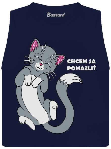 Chcem sa pomazliť dámske tielko voľné Navy