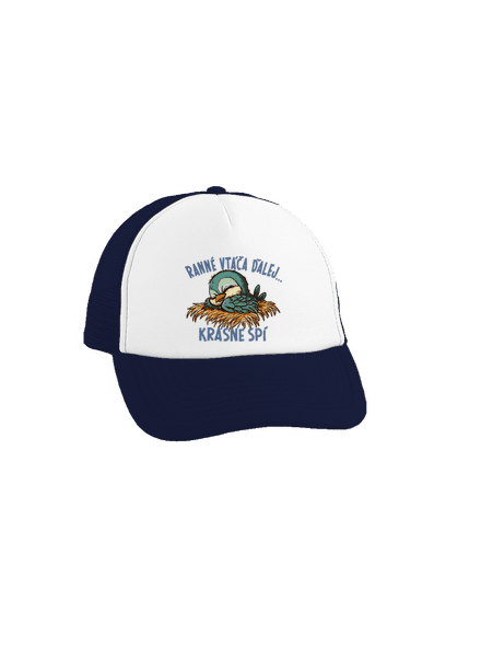 Ranné vtáča spí šiltovka truckerka French Navy cap
