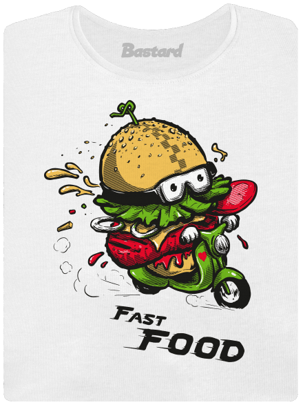 Fast Food dámske tričko White