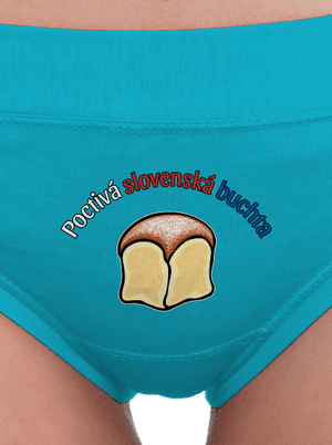Poctivá buchta a klobása dámske nohavičky Turquoise
