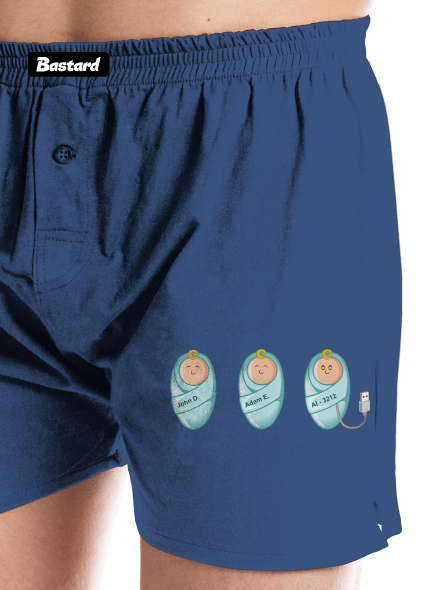 AI baby pánske trenky Blue