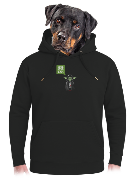 Mr. Yoda: Your grandpa I am unisex mikina premium Dark Black