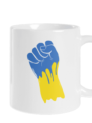 Ukrajina - Ruka klasický hrnček White