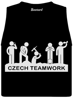Czech Teamwork dámske tielko voľné Black