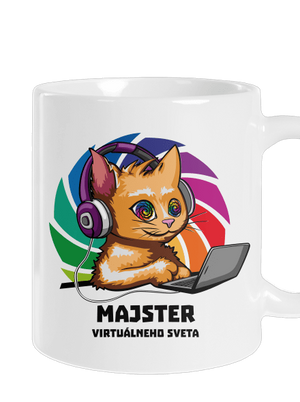 Majster virtuálneho sveta klasický hrnček White
