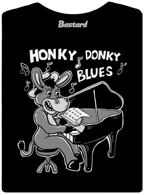 Honky donky blues dámske tričko Black