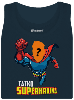Tatko superhrdina dámske tielko klasické Navy