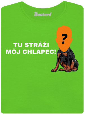 Tu strážim ja dámske tričko Apple Green