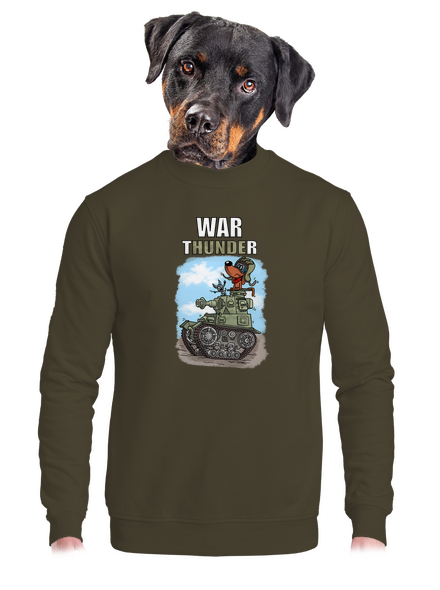 War Hunde unisex mikina bez kapucne Urban Khaki