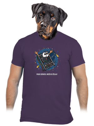 Padá server pánske tričko Urban Purple