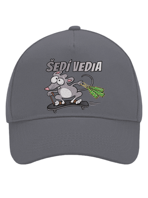 Šedí vedia - myšiak šiltovka baseballka Graphite grey