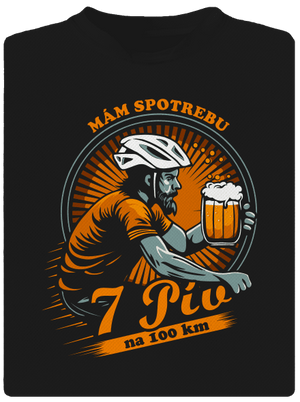 Spotreba 7 na 100 detské športové tričko Black