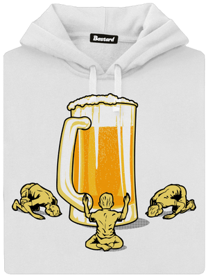 Piviště dámska mikina klokanka White