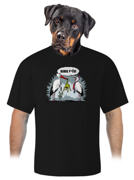 Banik p*čo! unisex tričko oversized Black