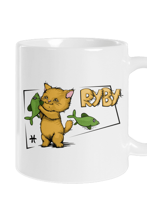 Mačací horoskop: Ryby klasický hrnček White