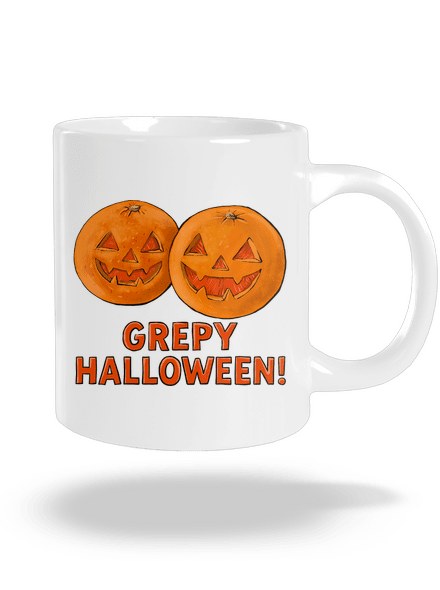 Grepy Halloween veľký hrnček White