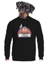 unisex mikina bez kapucne