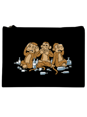 Trojnásobná opica taštička Black