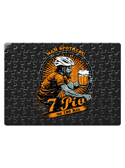 Spotreba 7 na 100 puzzle White
