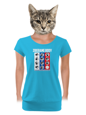 dámske tričko s lemom