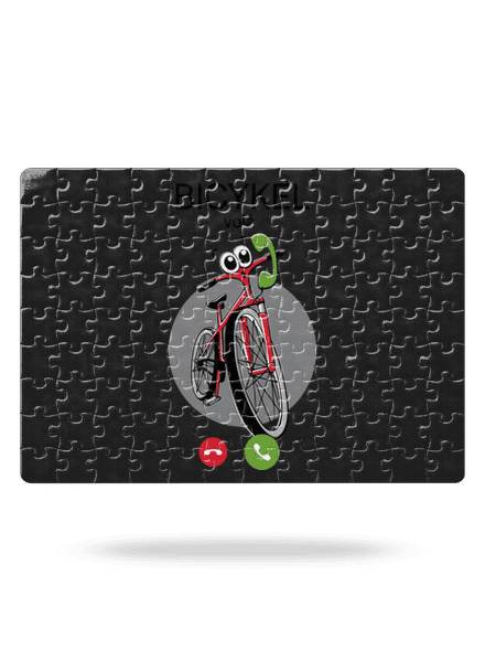 Bicykel volá puzzle White