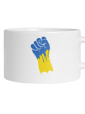 Ukrajina - Ruka hrnček makronka White