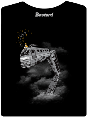 Snake Train dámske tričko s lemom Black