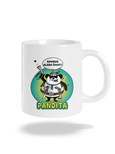 Pandita klasický hrnček White