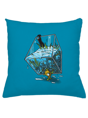 Migrujúca rybka vankúš Blue Turquoise