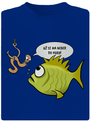 Ryba a dážďovka pánske športové tričko Royal Blue Mal