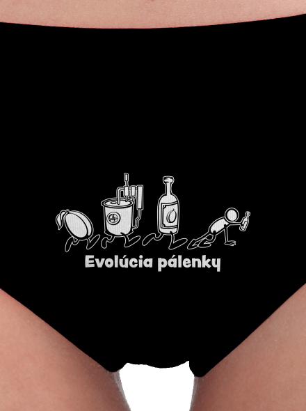 Evolúcia pálenky dámske nohavičky Black