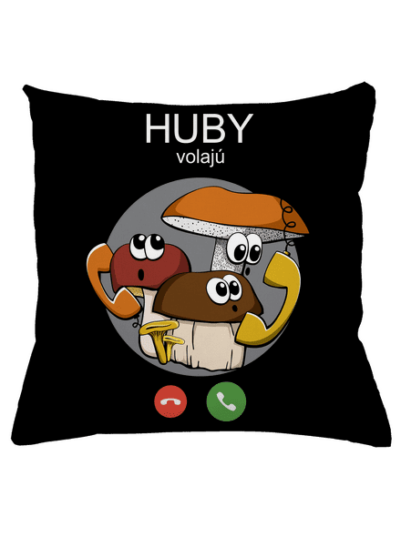 Huby volajú vankúš Black