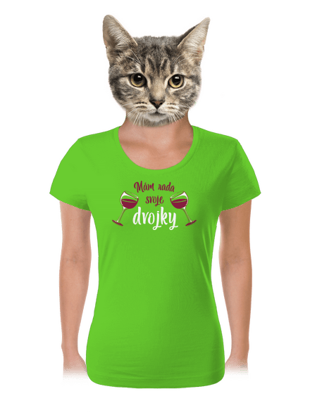 Dvojky dámske tričko Apple Green