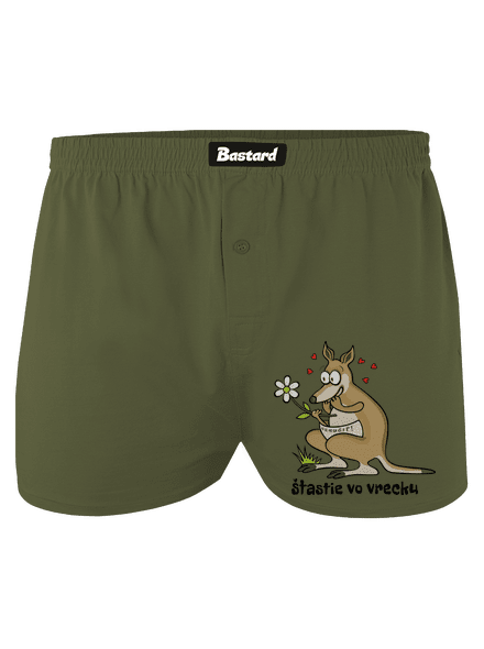 Šťastie vo vrecku pánske trenky Khaki