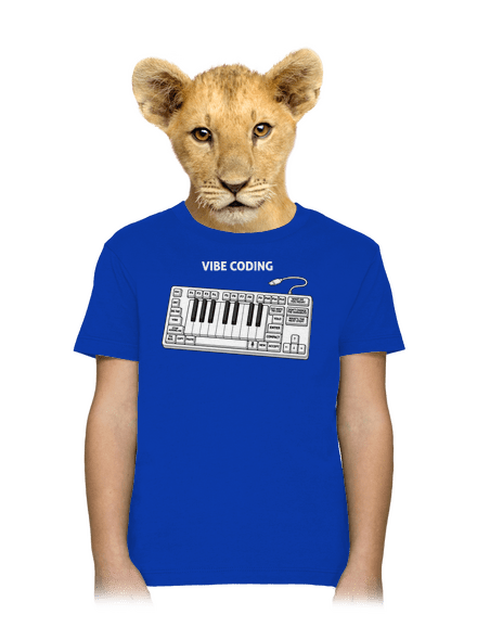 Vibe coding detské tričko Royal Blue