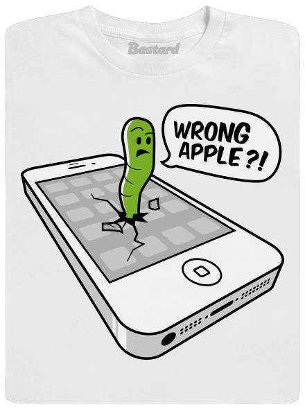 Wrong Apple pánske tričko White
