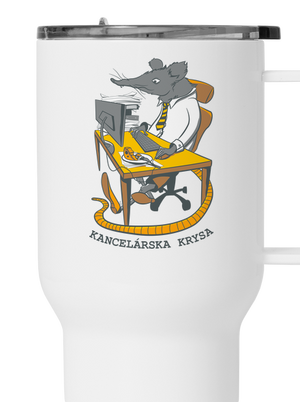 Kancelárska krysa termohrnček White