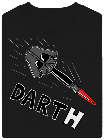 Dart(h) unisex mikina bez kapucne Black