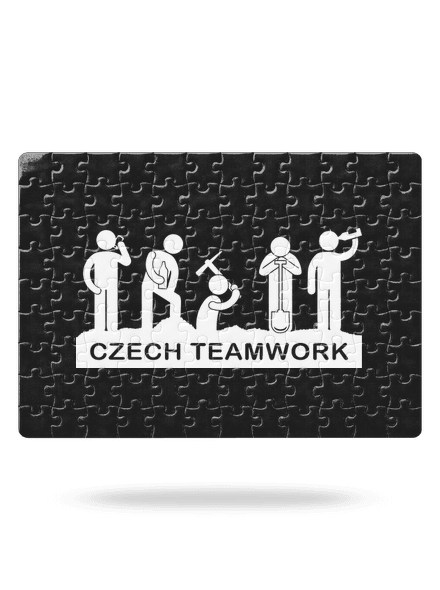 Czech Teamwork puzzle White