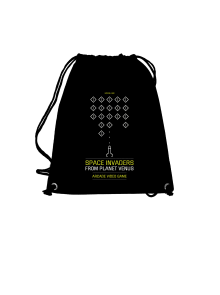 Space Invaders vak Black