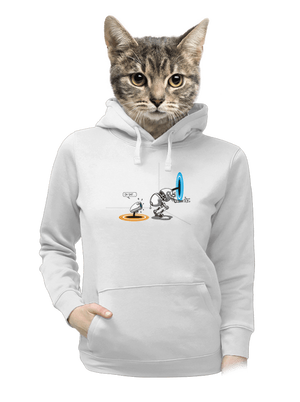 Portal dámska mikina klokanka White